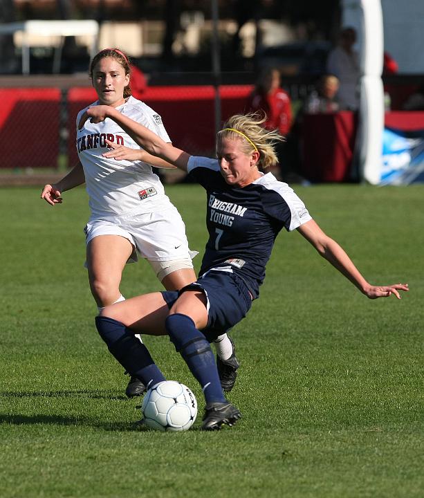 015NCAA BYU vs Stanford-.JPG - 2009 NCAA Women's Soccer Championships second round, Brigham Young University vs. Stanford. Stanford wins 2-0 and advances to the round of 16.
